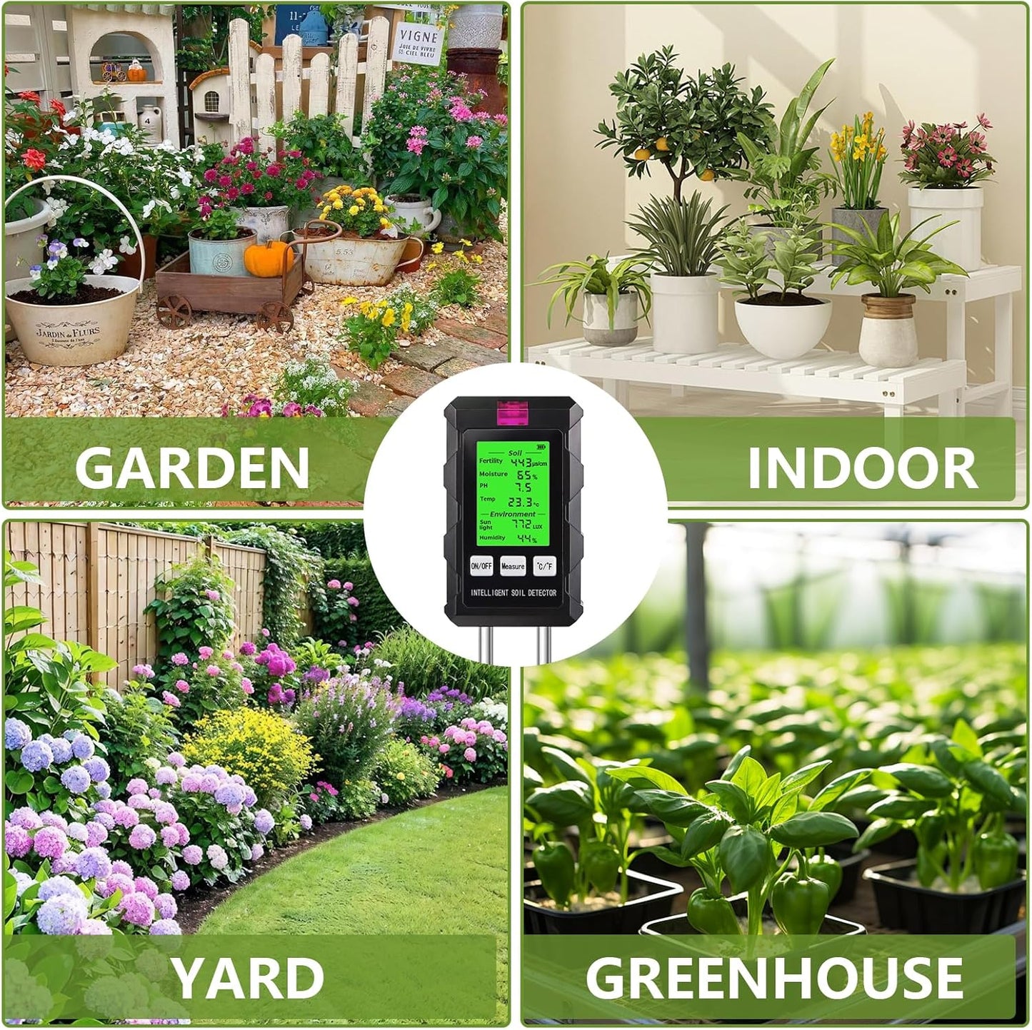 Rivoraa™ Soil Meter – Digital Garden Tester