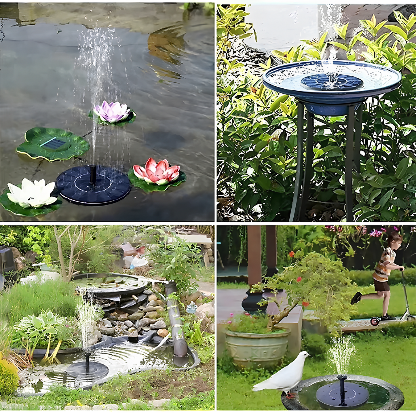 Rivoraa™ Bird Bath – Solar Fountain Pump