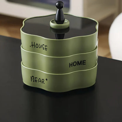 Rivoraa™ Snack Tray – Double Layer Fruit Organizer