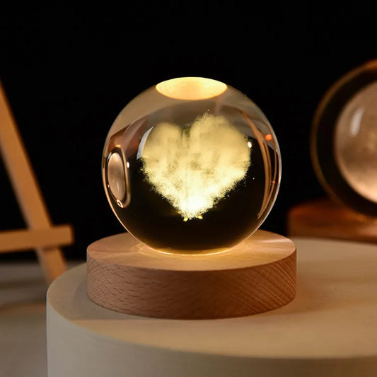 Rivoraa™ Mood Lamp – 3D Planet Crystal Light