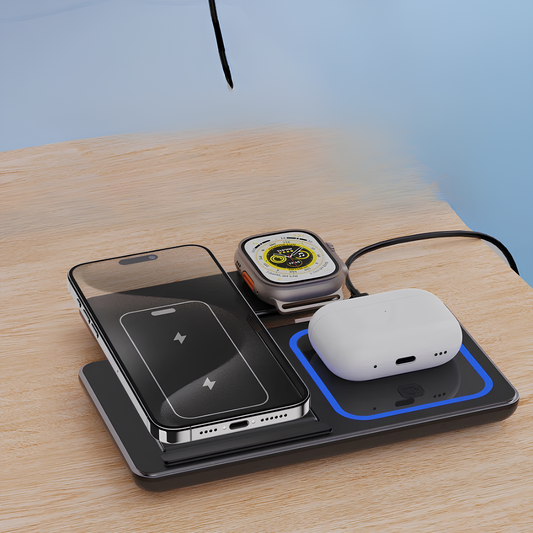 Rivoraa™ Wireless Pad – LED Charging Stand
