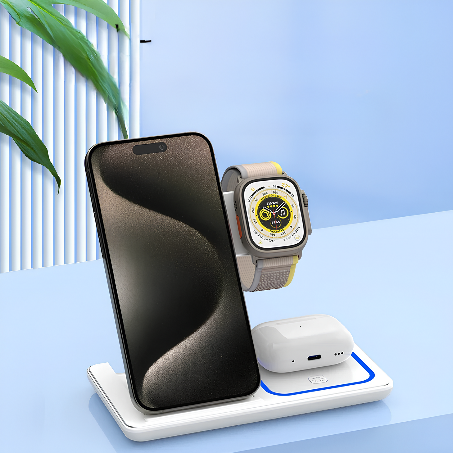 Rivoraa™ Wireless Pad – LED Charging Stand
