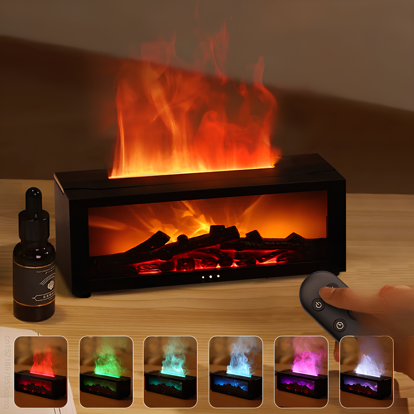 Rivoraa™ Relaxing Night – Mini Fireplace Diffuser Oil