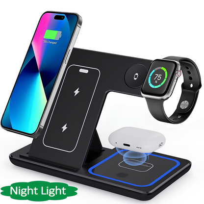 Rivoraa™ Wireless Pad – LED Charging Stand