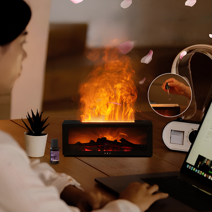 Rivoraa™ Relaxing Night – Mini Fireplace Diffuser Oil