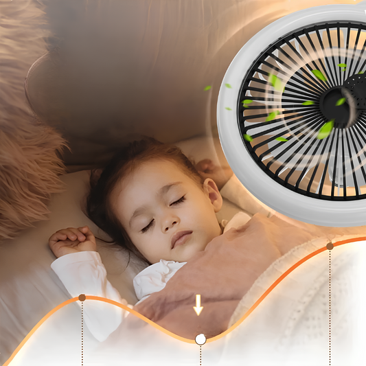 Rivoraa™ Ceiling Light – LED Rotatable Fan