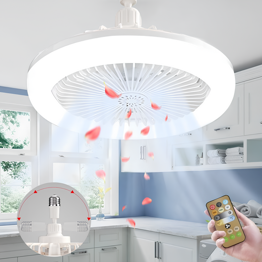 Rivoraa™ Ceiling Light – LED Rotatable Fan
