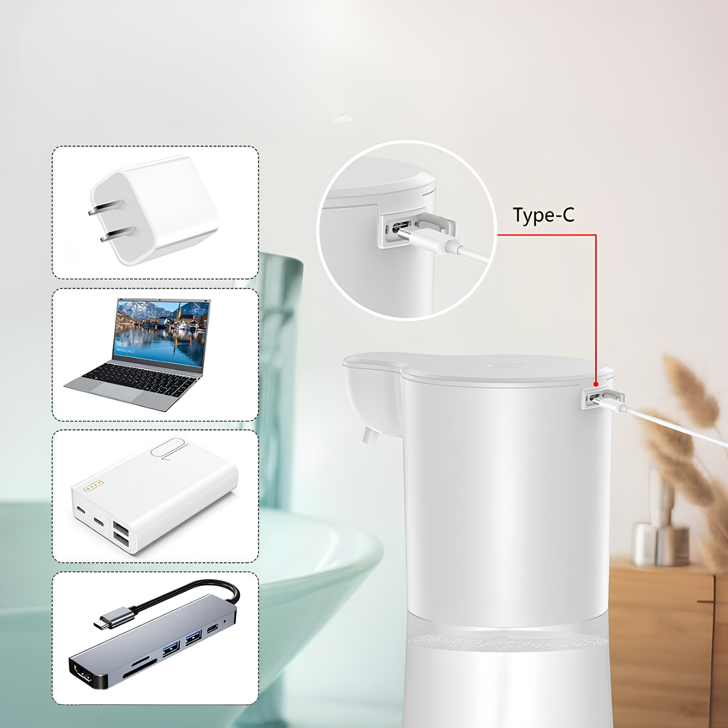 Rivoraa™ Smart Dispenser – Touchless Automatic Soap Pump