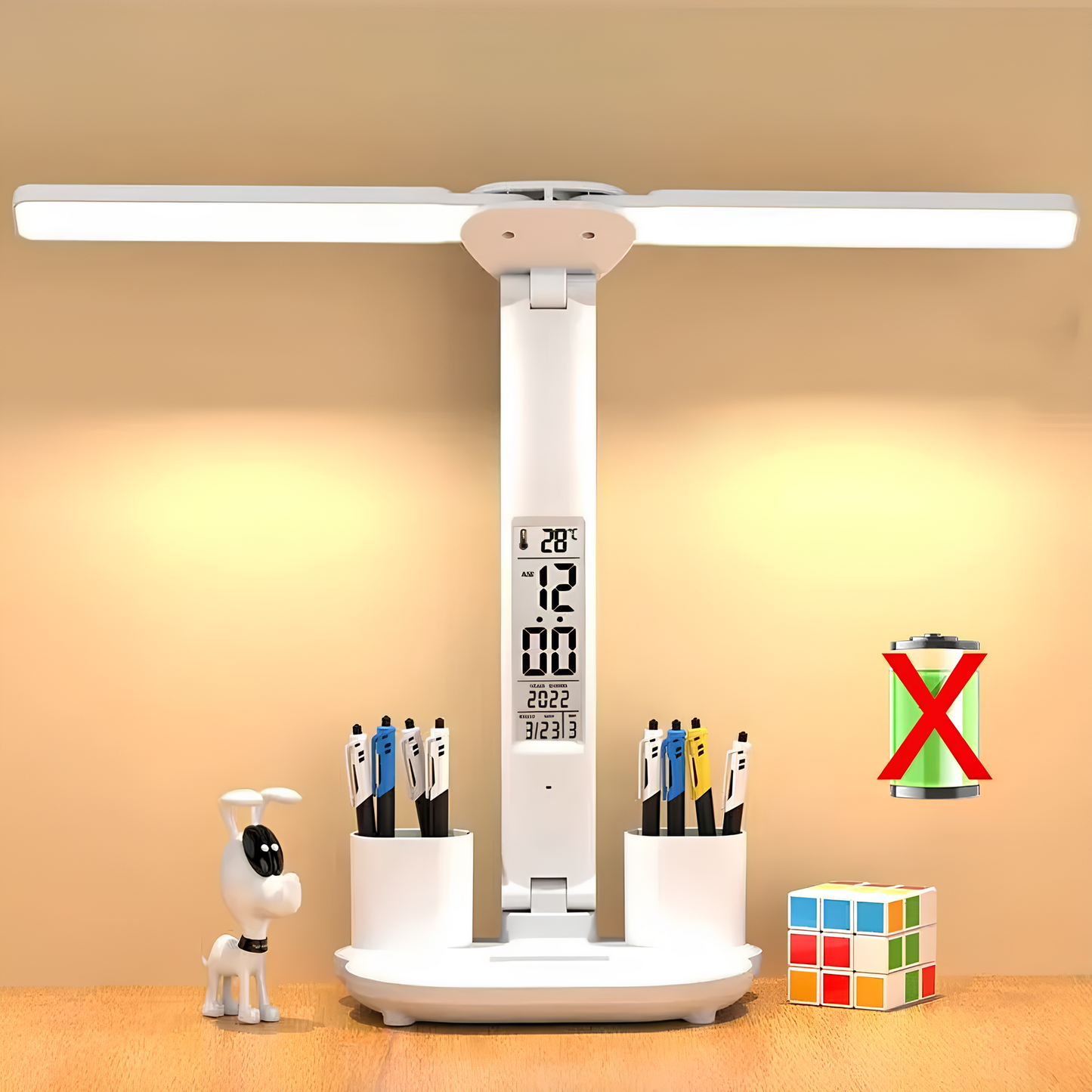 Rivoraa™ Smart Charging – Foldable LED Desk Lamp