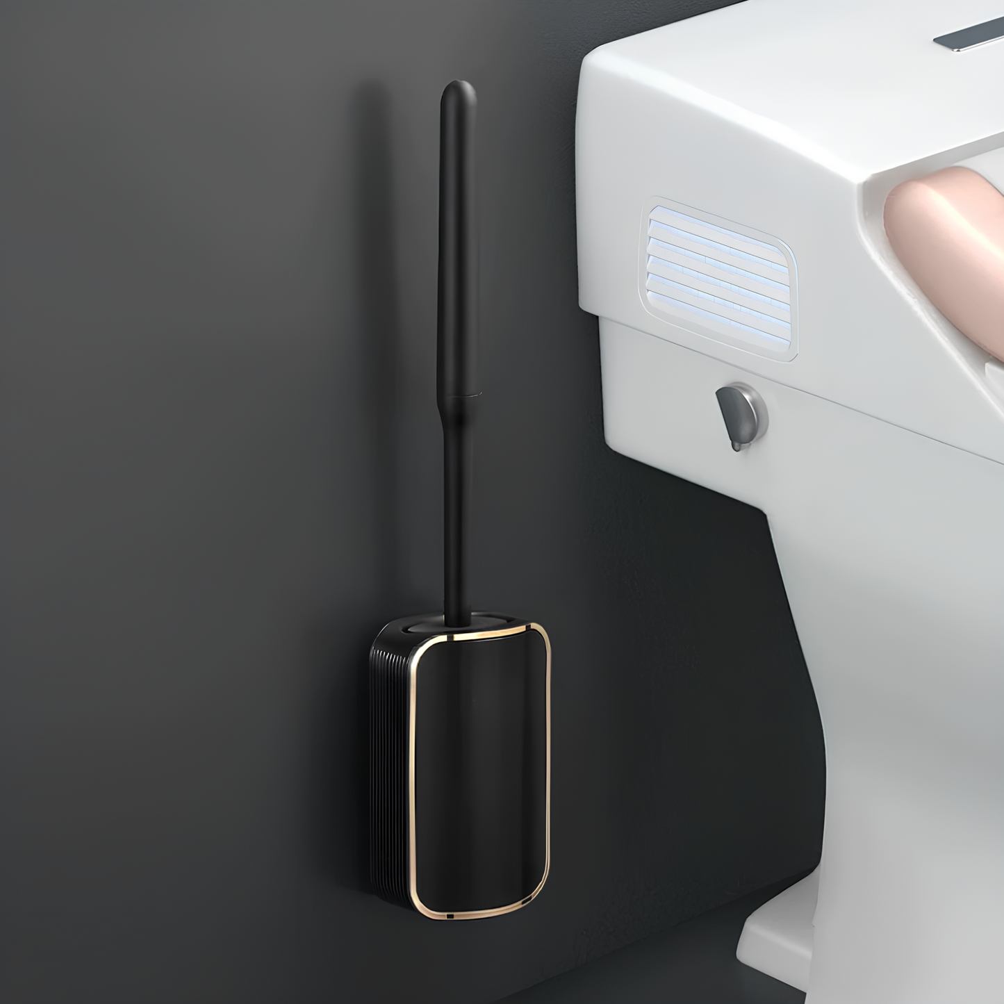 Rivoraa™ Swift Clean – Bathroom Wall Toilet Brush