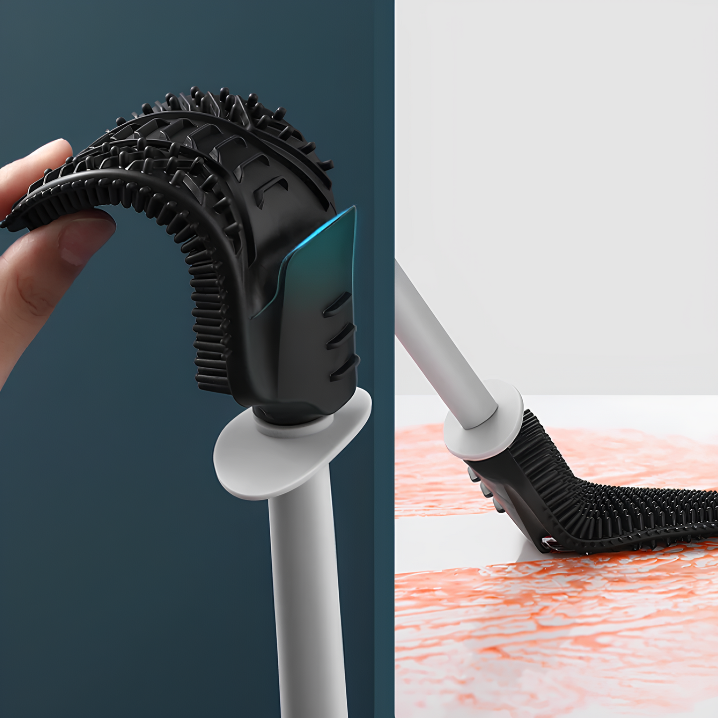 Rivoraa™ Swift Clean – Bathroom Wall Toilet Brush